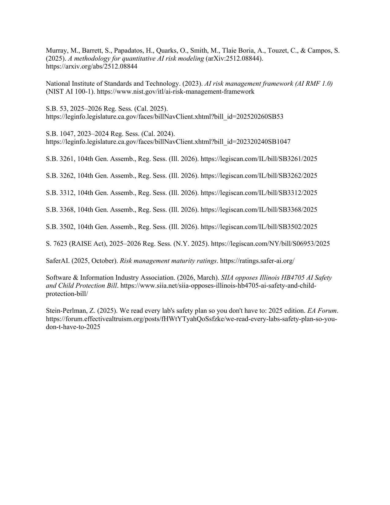 Written testimony, page 11 of 11